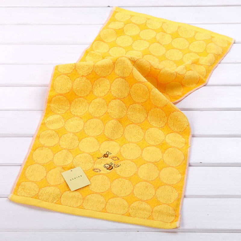 日本内野(uchino)小蜜蜂7件套毛巾礼盒 纯棉创意毛巾 可爱卡通 34*26.