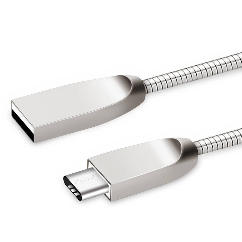 capshi type-c数据线 安卓手机充电器线 1米金属合金线 适于苹果 乐视