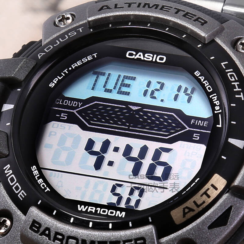 卡西欧(casio)男士手表户外多功能登山防水运动电子手表皮带学生腕表