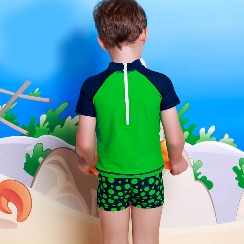 凯迪龙海绵宝宝儿童分体游泳裤套装 修身时尚速干男童