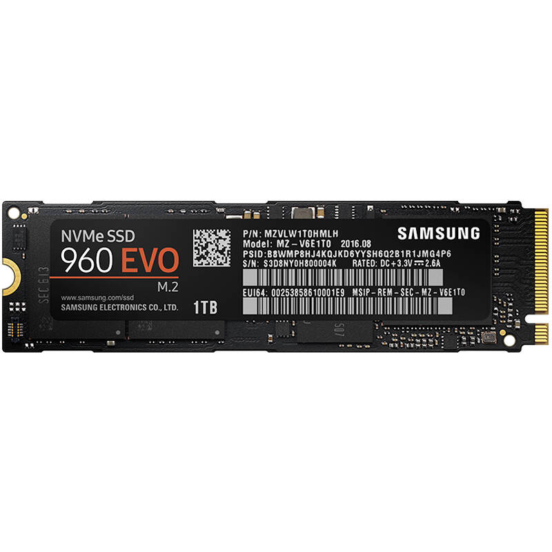 三星(samsung) 960 evo 1tb m.2 nvme 固态硬盘