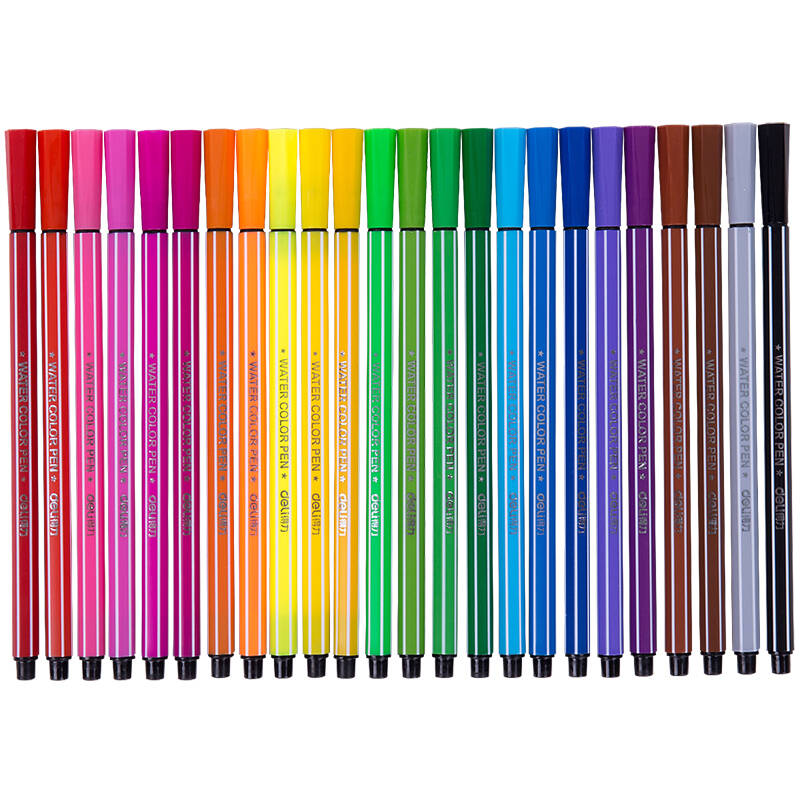得力(deli)24色可洗水彩笔 可擦彩色绘画涂色颜色玩具