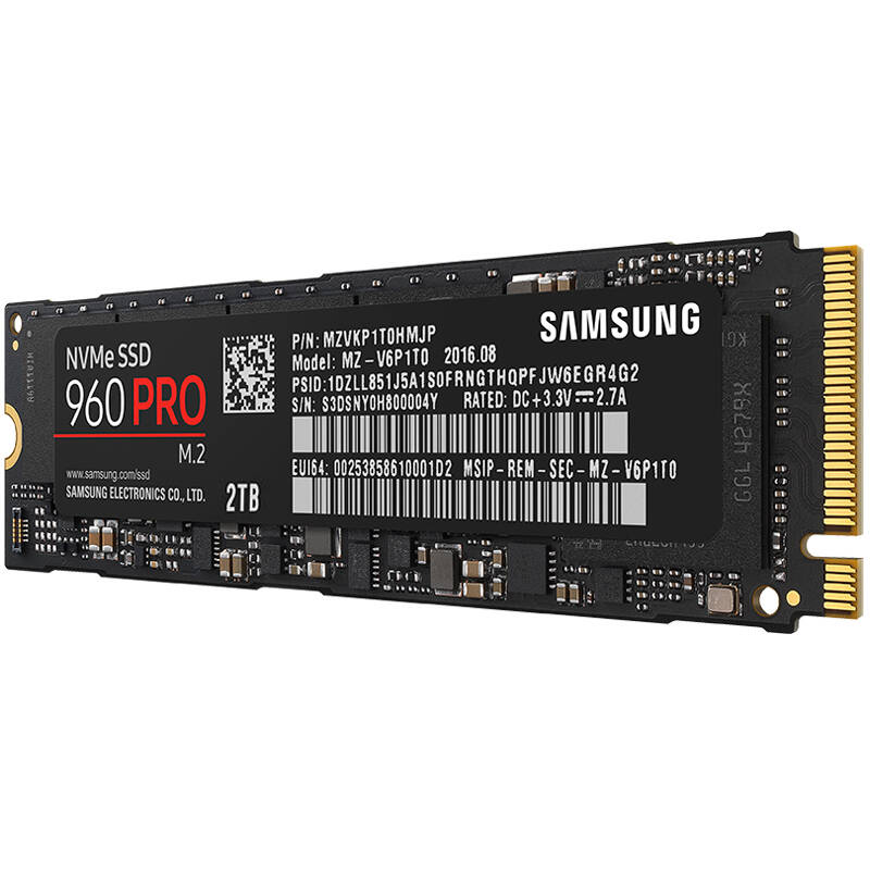 三星(samsung) 960 pro 2tb m.2 nvme 固态硬盘