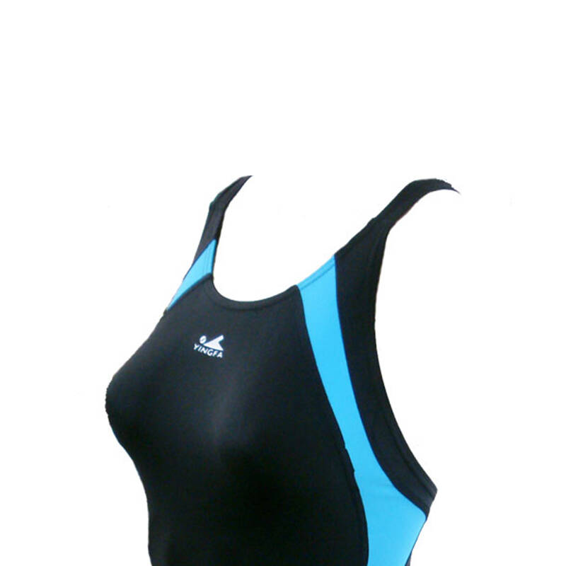 英发yingfa 游泳衣 女士连体三角游泳衣 972 972-2蓝边色 xxl