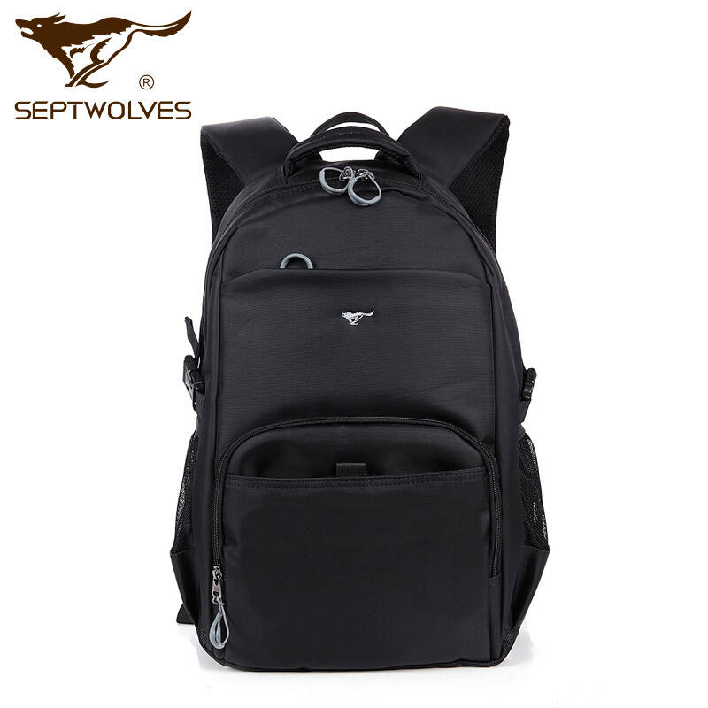七匹狼(septwolves)男士双肩包背包 休闲复古牛津布14图片