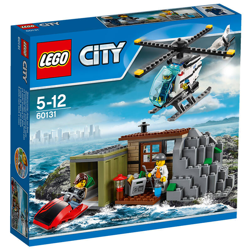乐高积木(lego)城市系列 儿童男孩警察塑料益智拼装玩具 60131 坏蛋岛