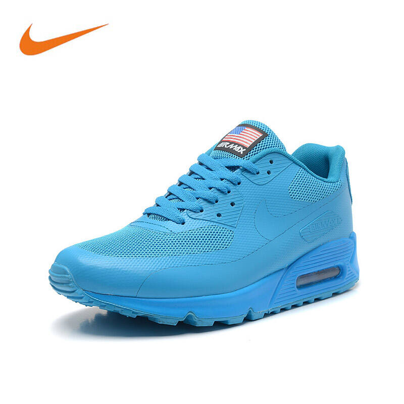 nike耐克新款air max90气垫跑步鞋男鞋休闲运动鞋454446-400 玉蓝色