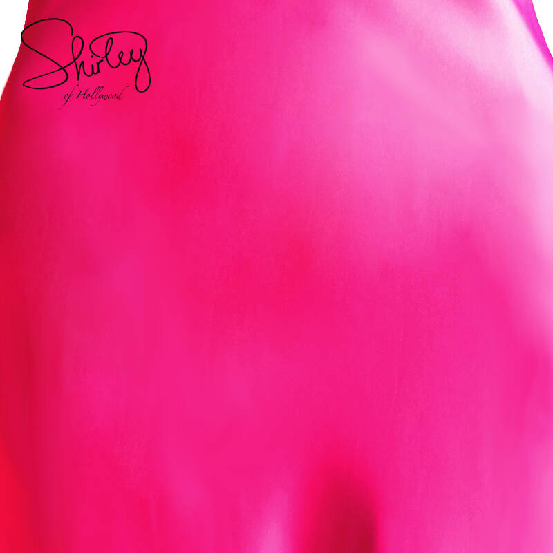 shirleyofhollywood,hollywoodbowl shirleyofhollywood香琍 女式迷人礼服款网布罩面绸缎长睡袍 c20474