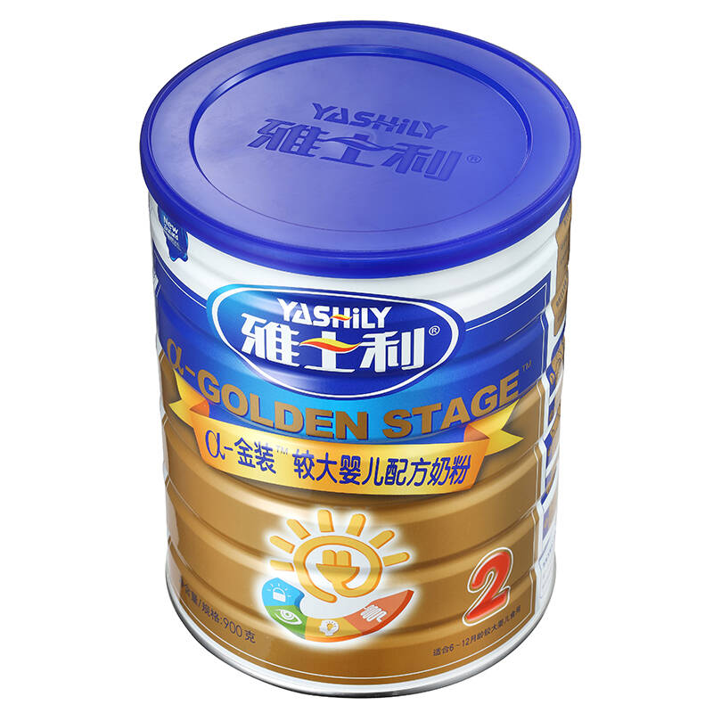 【京东超市】雅士利(yashili)α-金装较大婴儿配方奶粉 2段(6-12个月