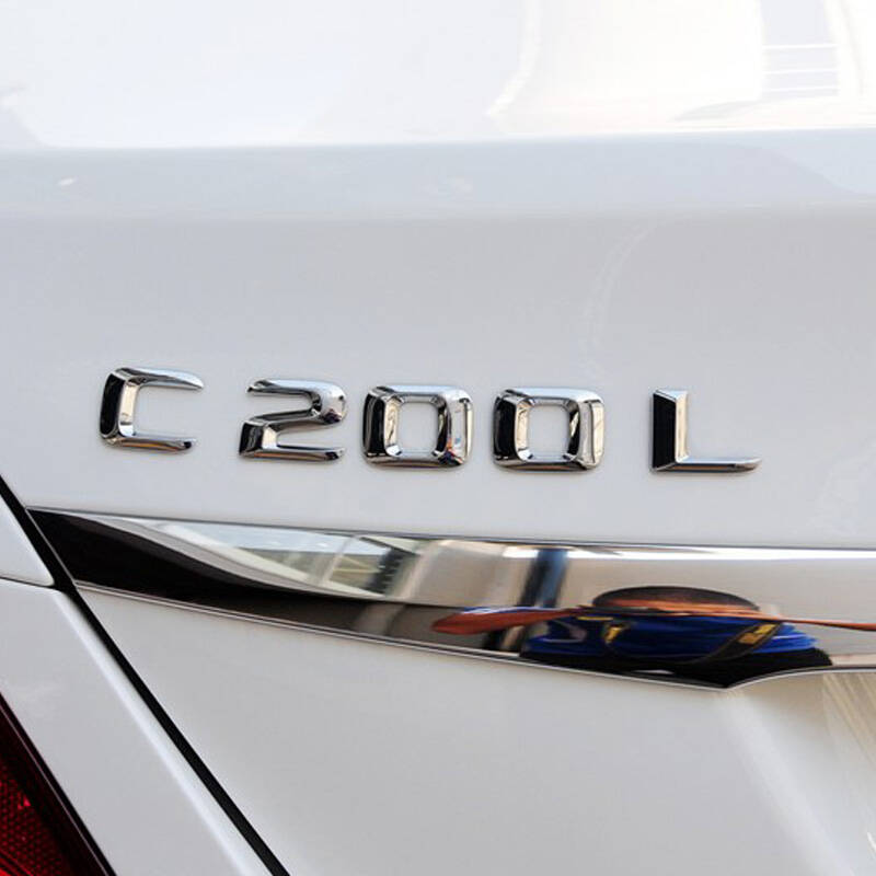 标跃2016新款奔驰c200l改装c260l车标c180字标amg尾标志c63车贴c300