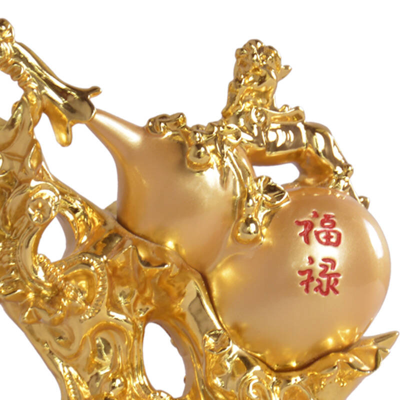 宇皇梦艺 葫芦风水摆件葫芦貔貅摆件家居装饰工艺品乔迁新房办公室