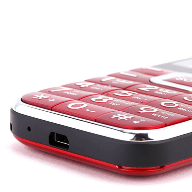 华纳威秀 K909老年机 移动联通2G老人手机 红