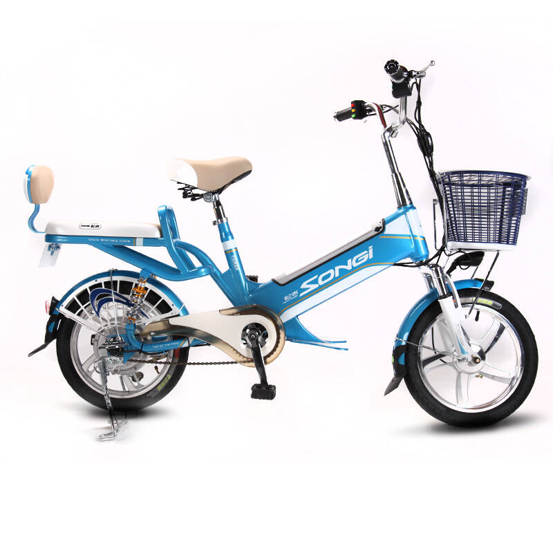 松吉电动车 自行车 48v16寸一体轮 锂电助力车 电单车