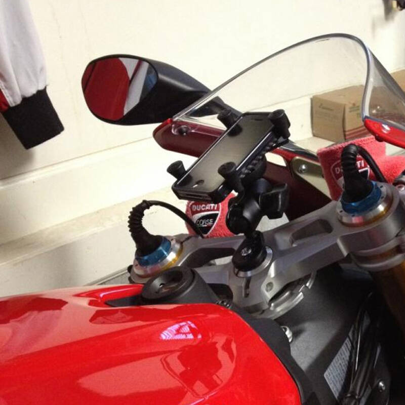 ram美国 x战警摩托车手机支架 华为三星小米苹果全系列手机支架 三角