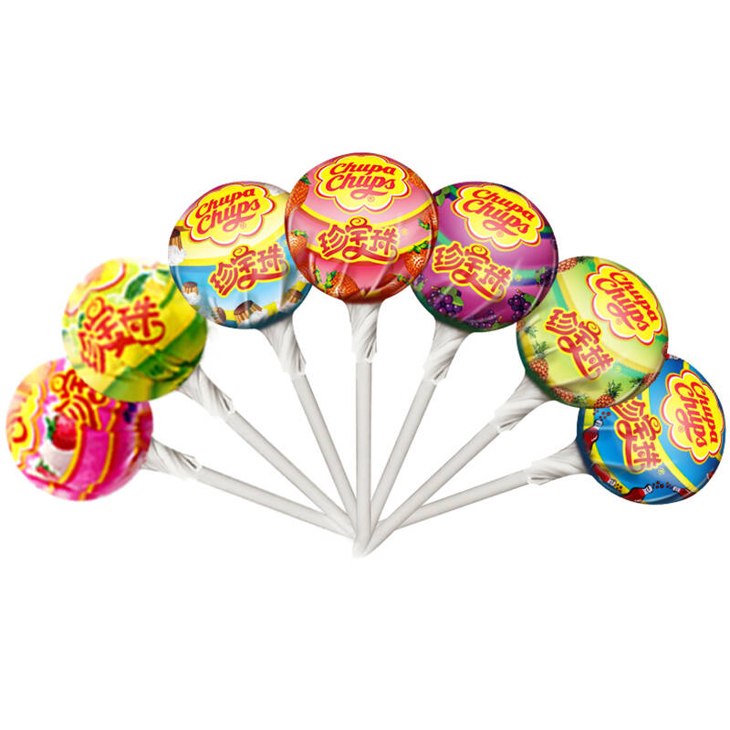 珍宝珠混合口味硬糖棒棒糖108支促销桶装 聚会分享 儿童糖果 派对休闲