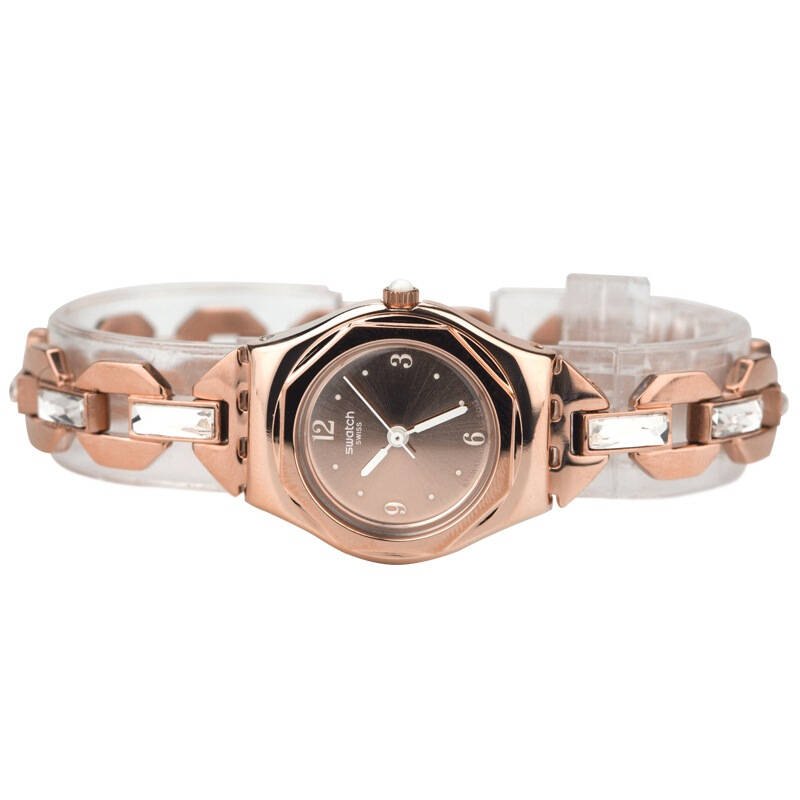 斯沃琪(swatch)手表 淑女系列石英女表阳光玫瑰金ysg136g