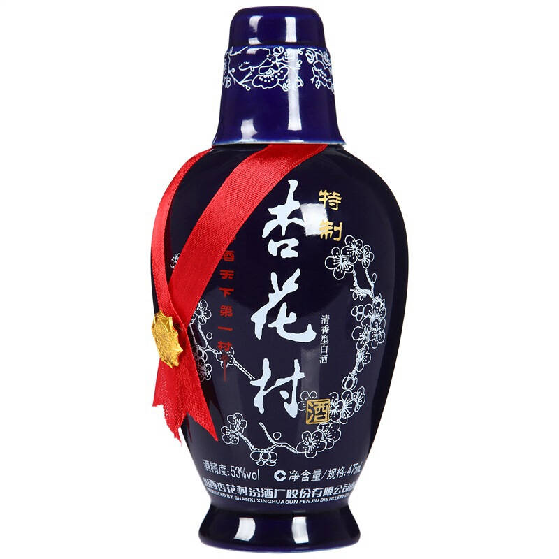 【京东超市】汾酒 2010-2013年生产 蓝瓷杏花村酒 53度 475ml