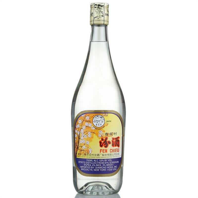 汾酒玻瓶美国版53度750ml 自营