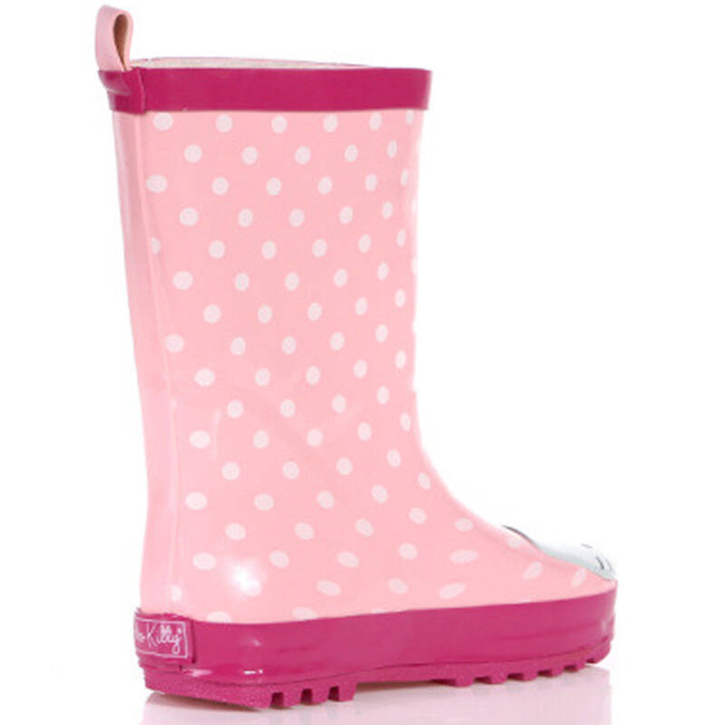 乌龟先森 儿童雨鞋可爱猫粉色女童雨鞋亲子雨鞋雨靴新款猫咪雨鞋 28