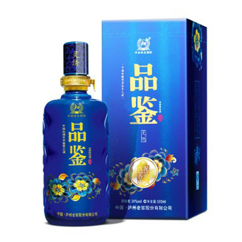 38度 泸州老窖 品鉴灵绣 500ml 浓香型高度白酒 泸州老窖官方旗舰店