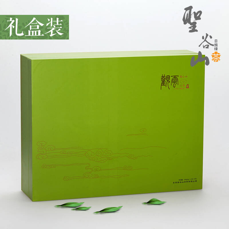 【圣谷山】日照绿茶茶叶礼盒装 圣谷茶叶观云系列如意吉祥60g*4盒=图片