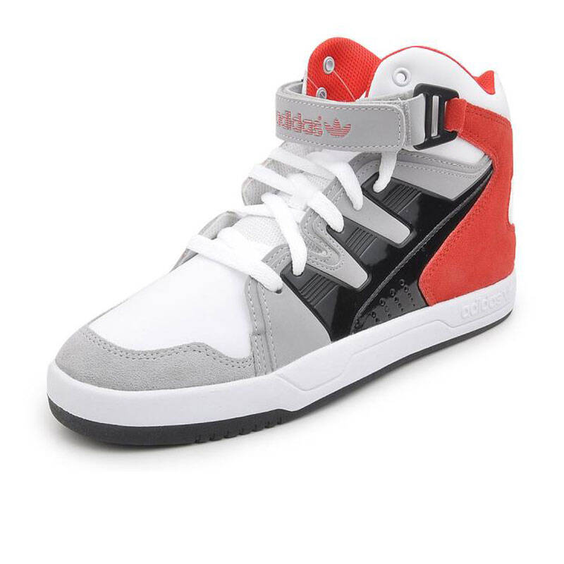 阿迪达斯adidas2014新款男子运动高帮三叶草魔术贴经典休闲板鞋 m图片