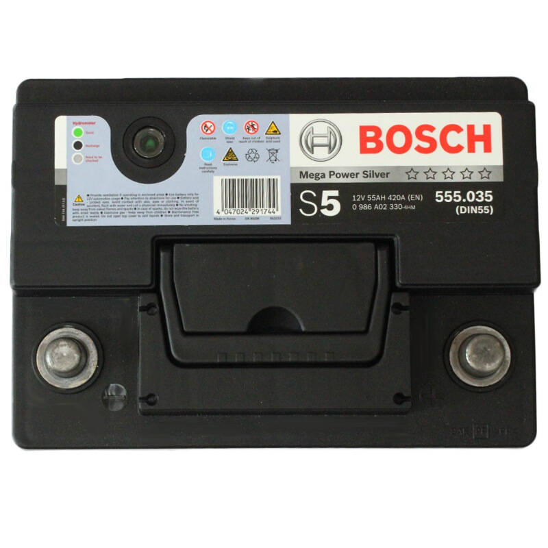 博世(bosch)汽车电瓶蓄电池 菲亚特派力奥 555.