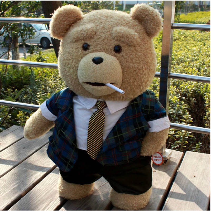 唯米 美国ted贱熊美国电影泰迪熊会说话的毛绒玩具娃