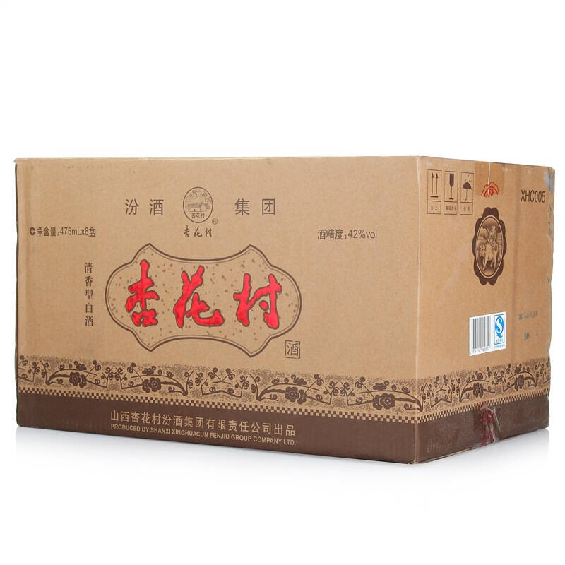 【京东超市】汾酒2009-2010年生产老酒杏花村酒整箱特惠装42度475ml*6