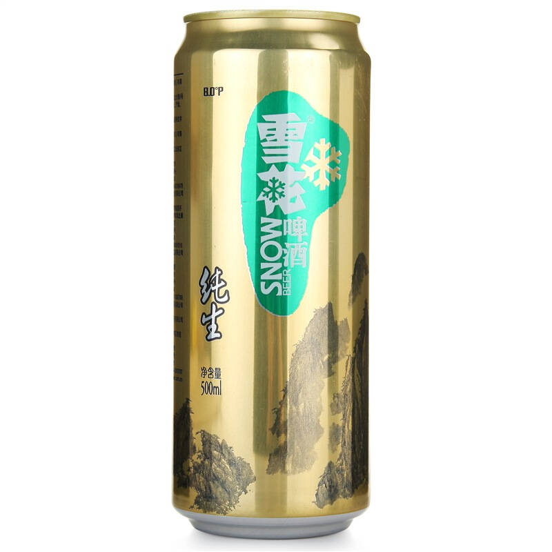 雪花啤酒(snowbeer)8度纯生500ml*4听