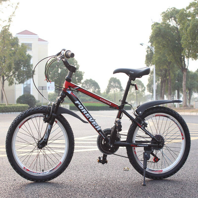 永久自行车18速20寸少年山地车/减前叉/青少年学生车 小霸王 黑红色