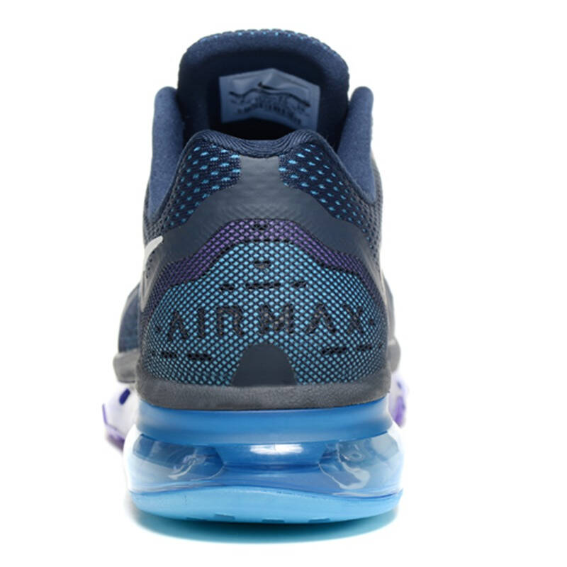 nike全掌气垫鞋 耐克air max2014女网面运动鞋男跑步鞋621077 蓝紫