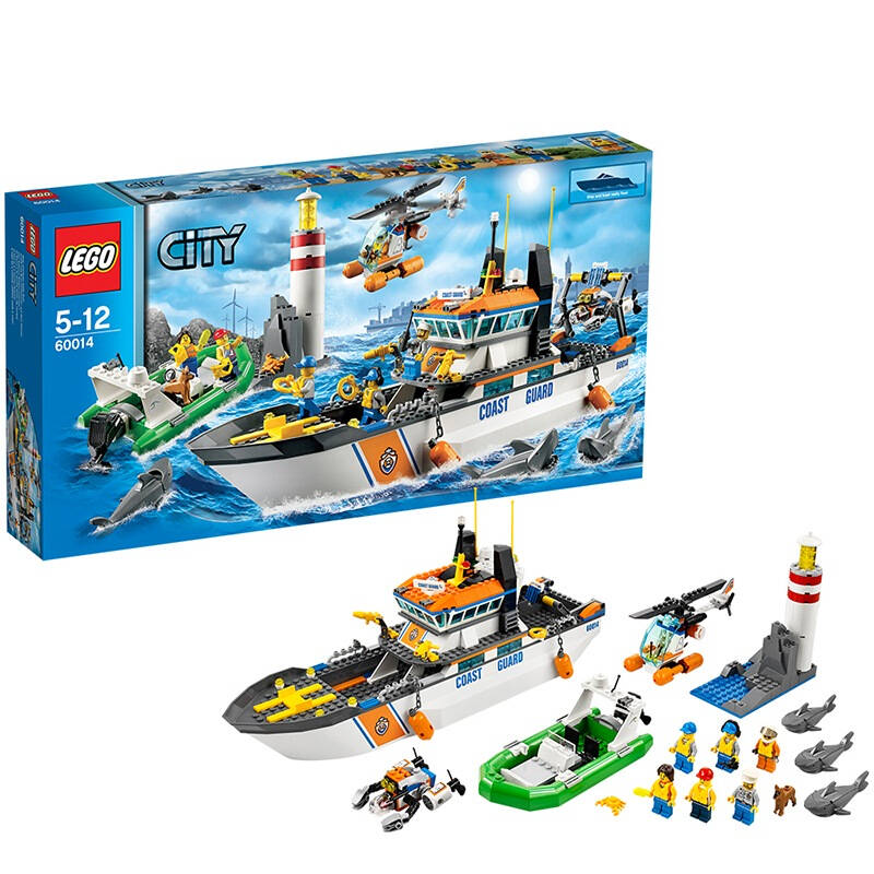 乐高(lego) city 城市系列 海岸警卫队巡逻 60014