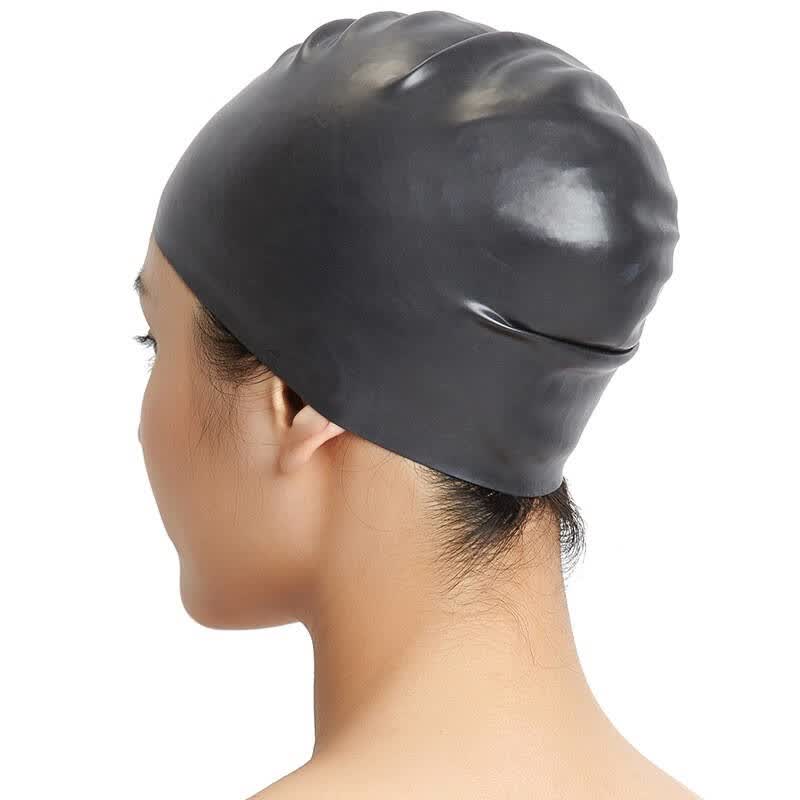 速比涛(speedo)11400899 加大游泳帽长发防水护耳男士女士成人硅胶