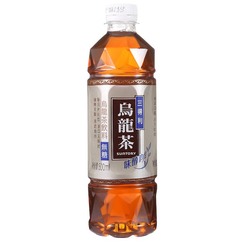 三得利 无糖乌龙茶饮料500ml*24瓶 整箱