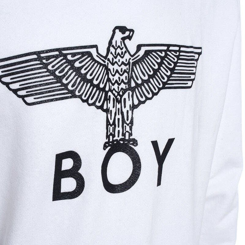 boy london 伦敦男孩 男士白色经典老鹰logo卫衣 c5100 02 l码