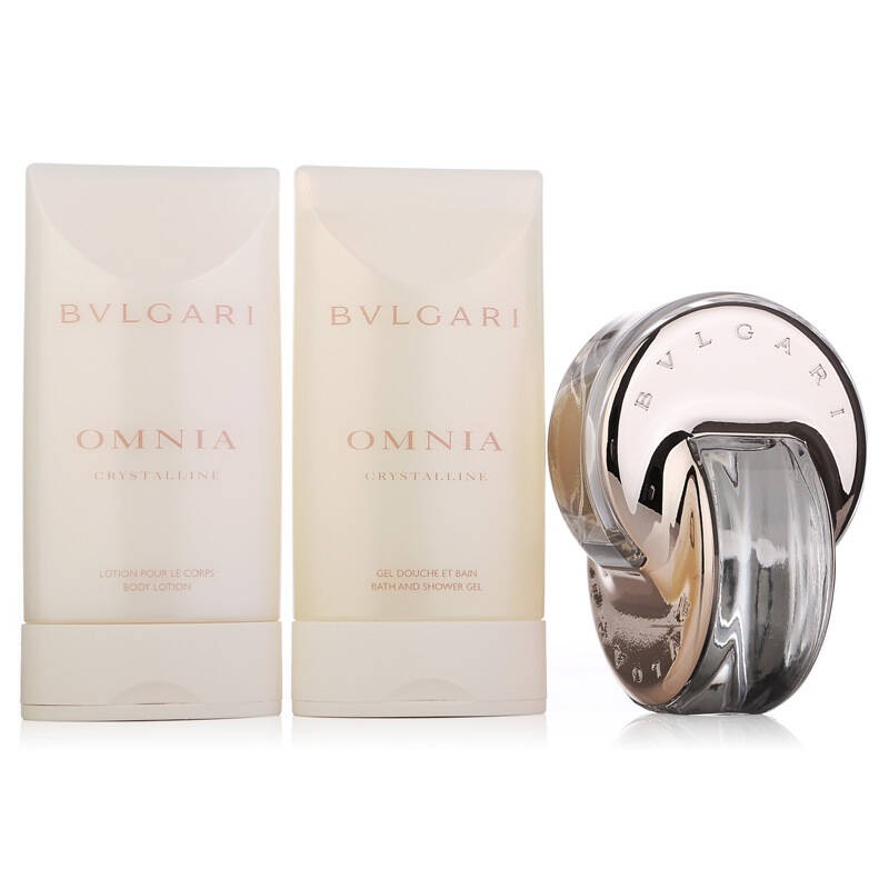宝格丽(bvlgari)晶莹女士香水礼盒(香水40ml 身体乳75ml 沐浴啫喱75ml