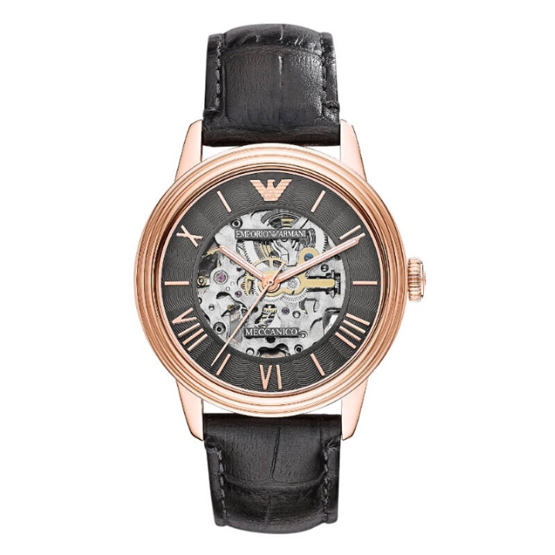 阿玛尼(ARMANI)手表男士表时尚真皮个性绅士