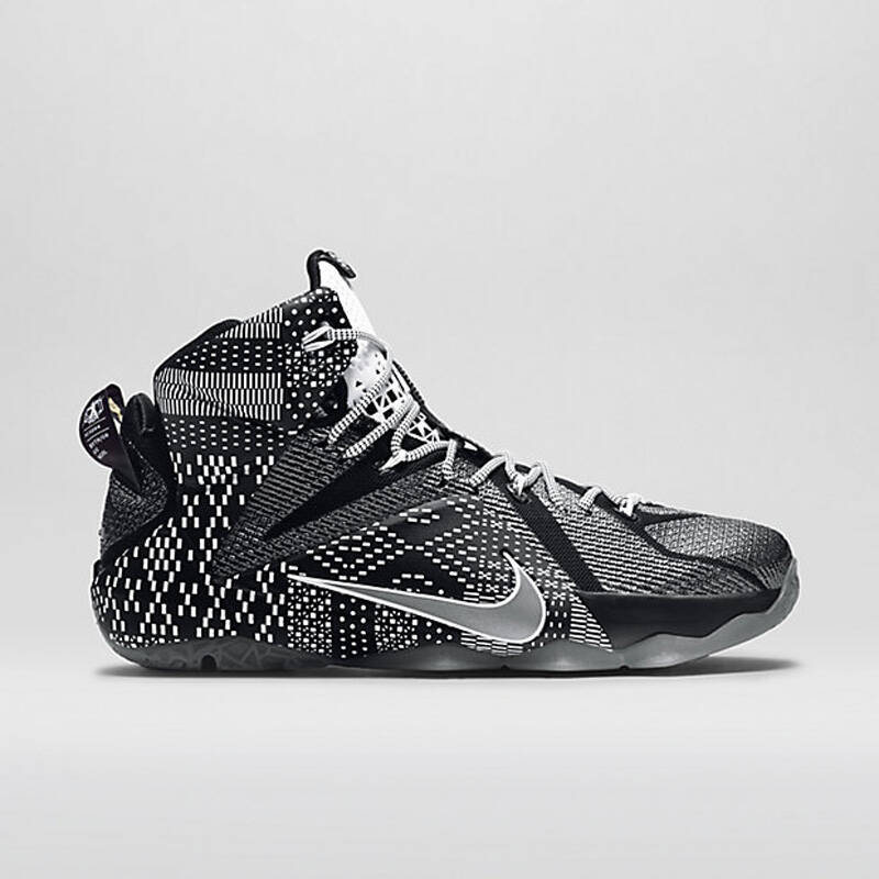 nike lebron 12詹姆斯12男子篮球鞋744697-718825 707902 黑人月