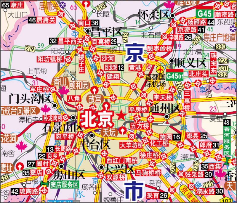 2015北京及周边交通旅游地图