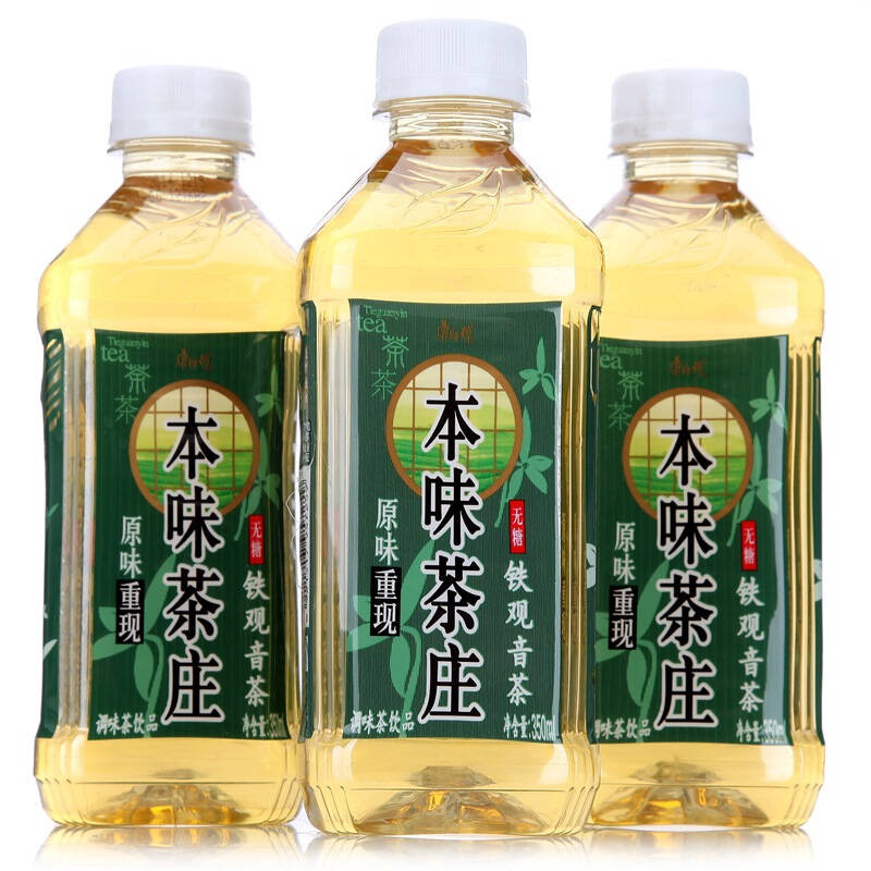 康师傅 本味茶庄 铁观音茶(无糖)350ml*15瓶 整箱