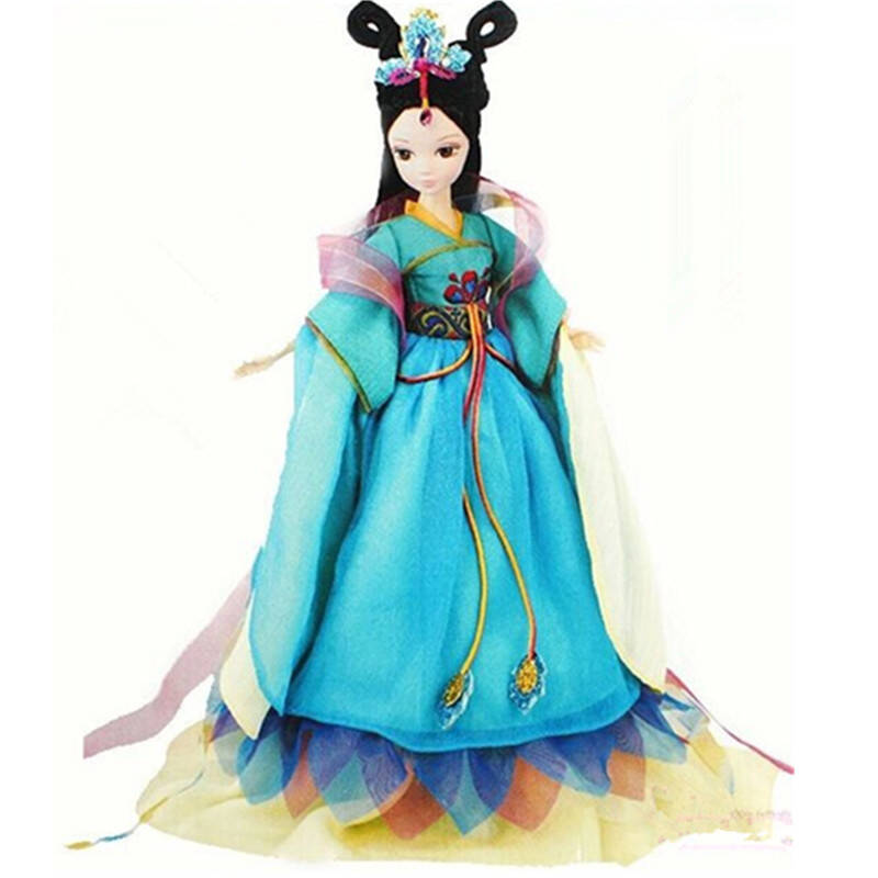可儿古装娃娃中国公主系列文成公主 明珠格格 龙女 娃娃玩具 孔雀公主