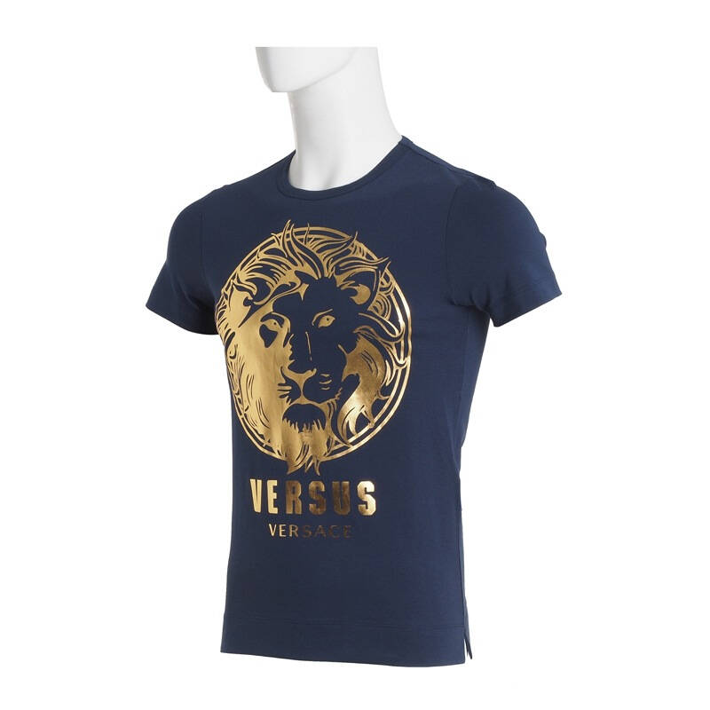 versace-versus(范思哲-范瑟丝)男士蓝色烫金狮头logo