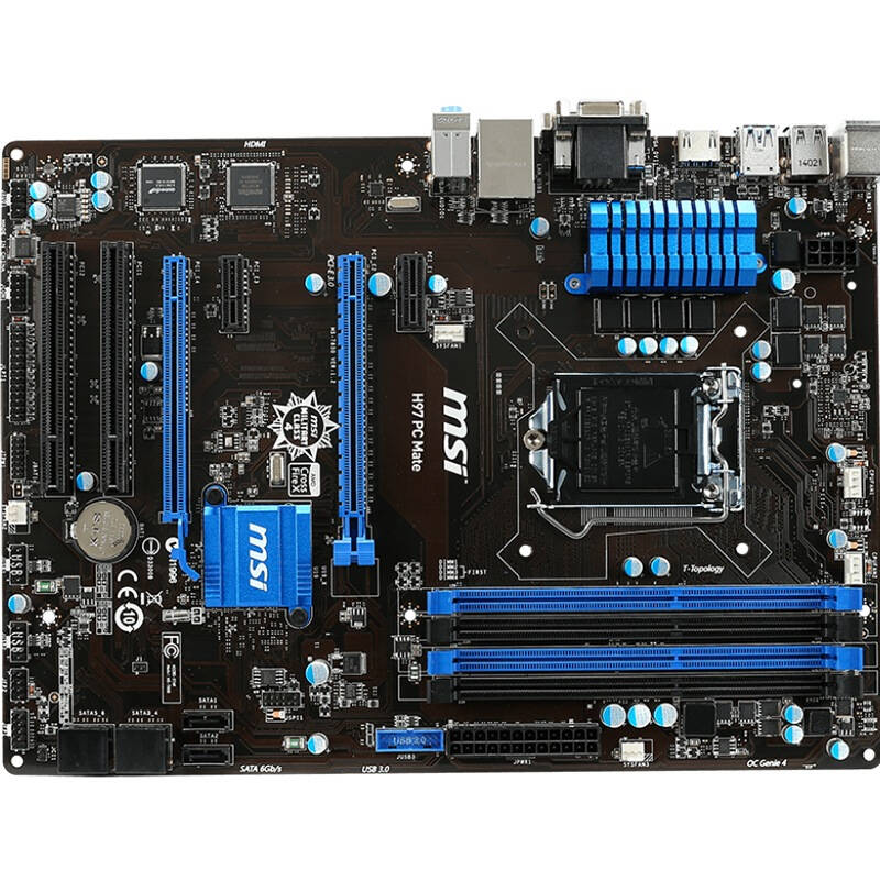 微星(msi)h97 pc mate主板 (intel h97/lga 1150) 自营