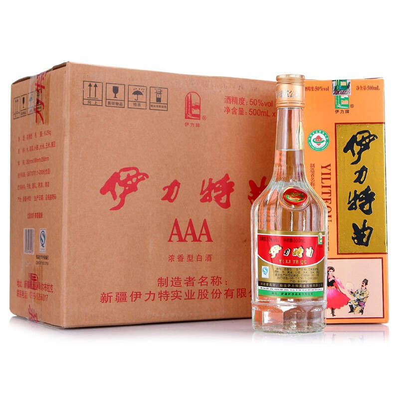 伊力特 50度伊力特曲 500ml*6 自营