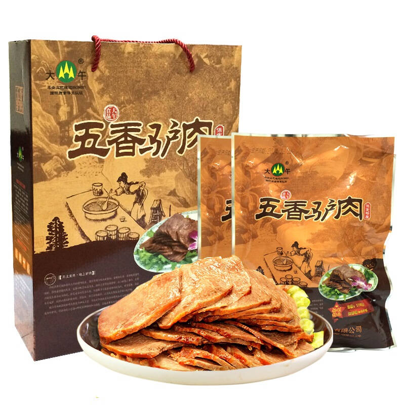 【京东超市】河北特产 大午 五香驴肉礼盒装 1
