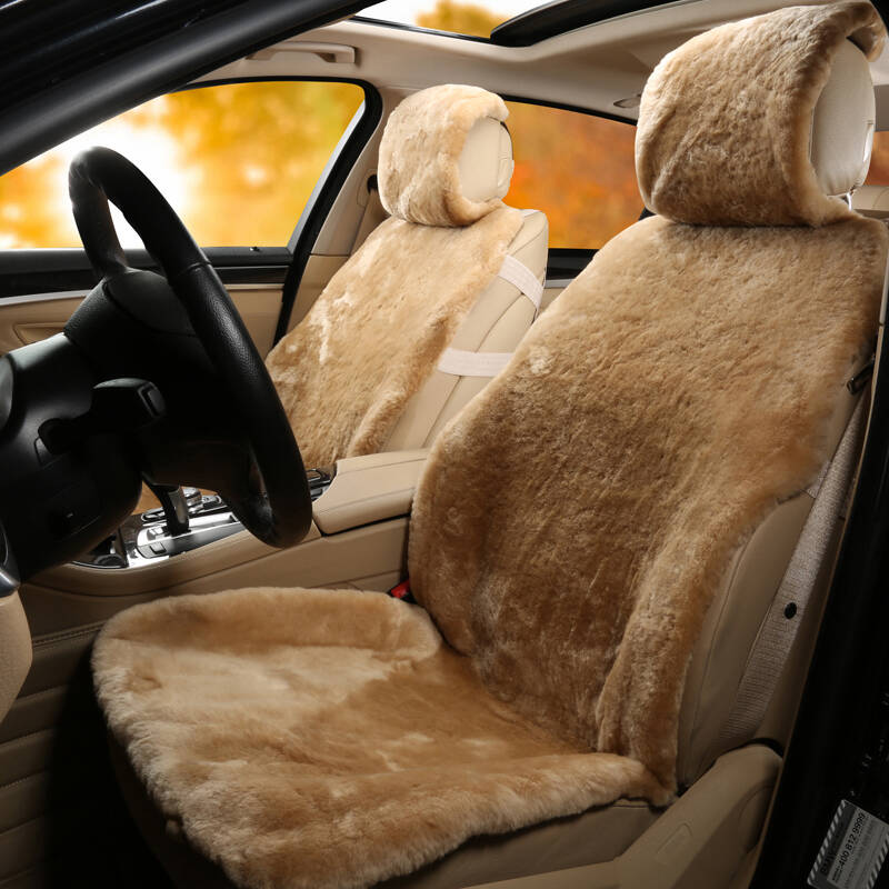 圣恩亚 纯羊毛冬季汽车坐垫 通用高档毛垫 保暖坐垫 澳洲进口羊毛垫五