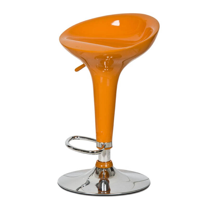 慧乐家 鲁比克时尚吧台椅 可升降吧台椅 电脑椅 橙色 fnej-66083