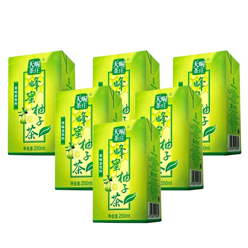 天喔茶庄 天喔蜂蜜柚子茶250ml*16盒 夏季饮品 整箱果味饮料 蜂蜜柚子