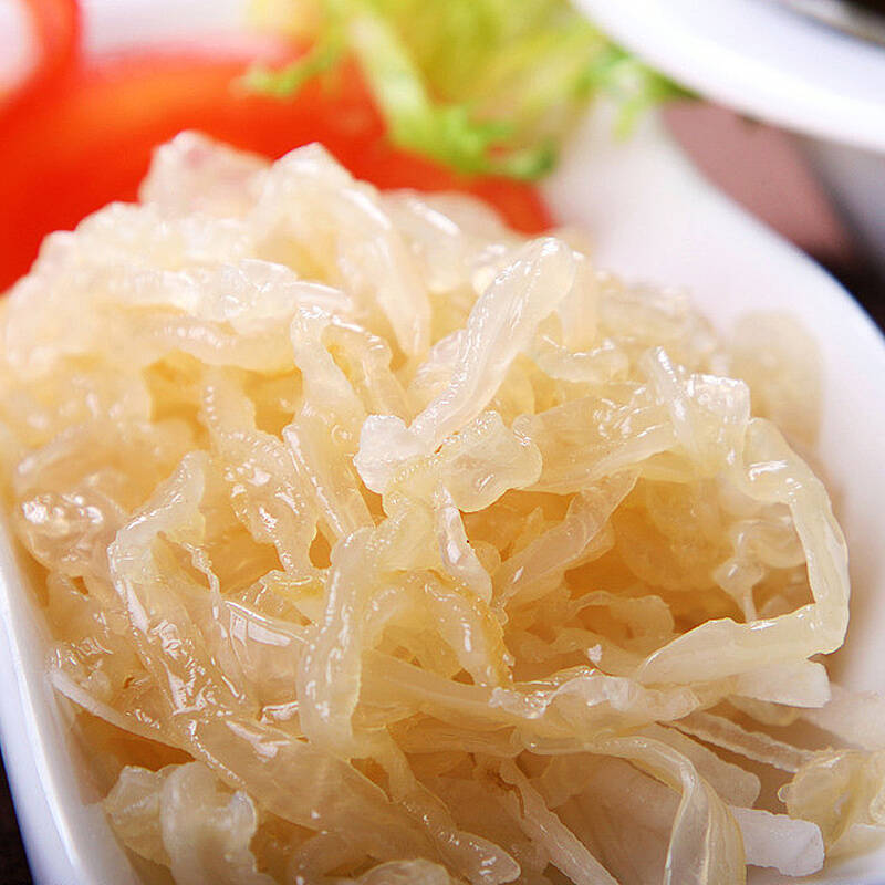 陆龙兄弟海蜇 海蜇丝 海蜇皮切丝 1kg/袋 严格三钒工艺制 凉拌diy